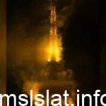 فيديو احتراق برج ايفل